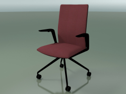 Chair 4825 (4 castors, with front trim - fabric, V39)