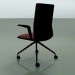 3d model Chair 4825 (4 castors, with front trim - fabric, V39) - preview