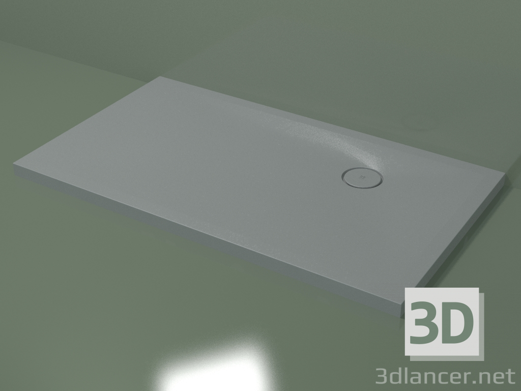 modèle 3D Receveur de douche (30UBС122, Silver Grey C35, 140 X 80 cm) - preview