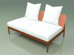 Módulo sofá central 006 (Metal Rust, Batyline Orange)