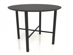 Table à manger DT 02 (option 2) (D=1000x750, bois noir)