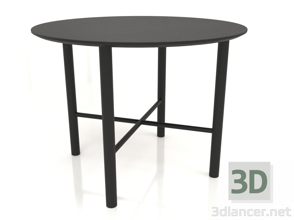 3D modeli Yemek masası DT 02 (seçenek 2) (D=1000x750, ahşap siyah) - önizleme