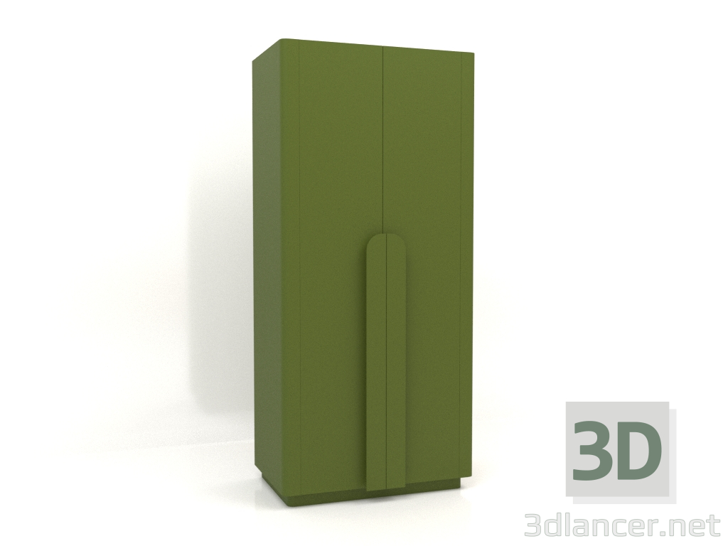 3D Modell Kleiderschrank MW 04 Lack (Option 4, 1000x650x2200, grün) - Vorschau