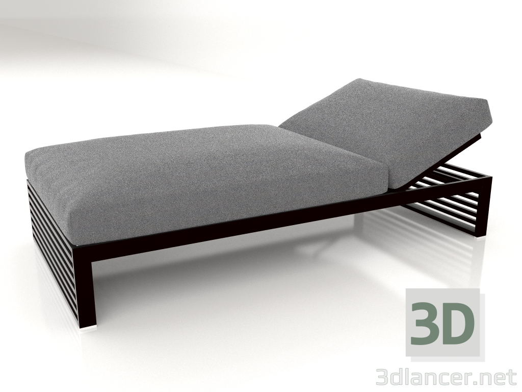 3D Modell Bett für Ruhe 100 (Schwarz) - Vorschau