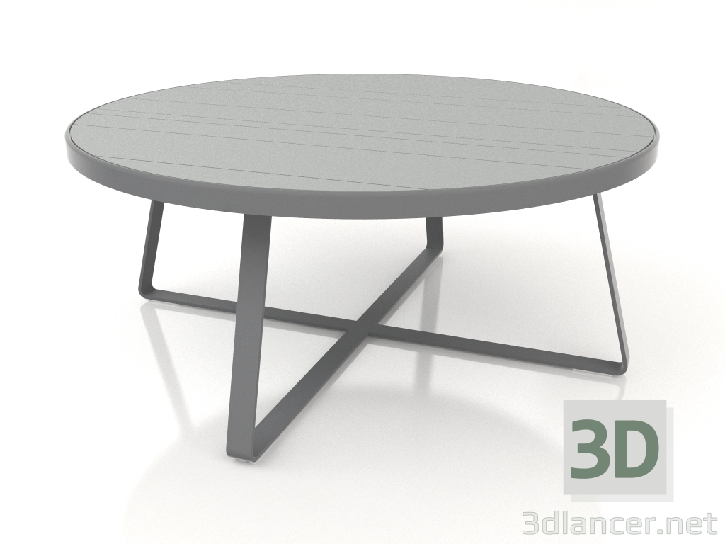 modello 3D Tavolo da pranzo rotondo Ø175 (Antracite) - anteprima