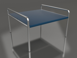 Tavolino 76 con piano in alluminio (Grigio blu)
