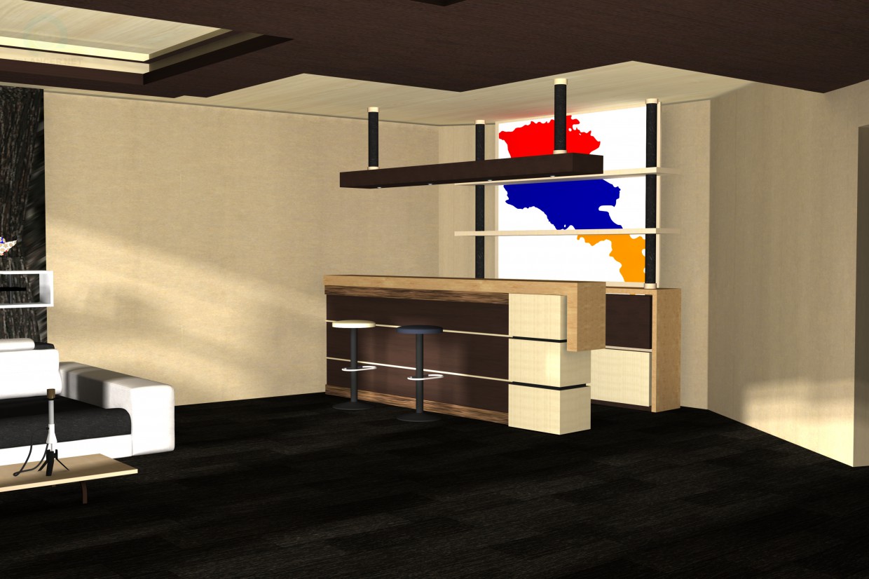 3d model Living room - preview