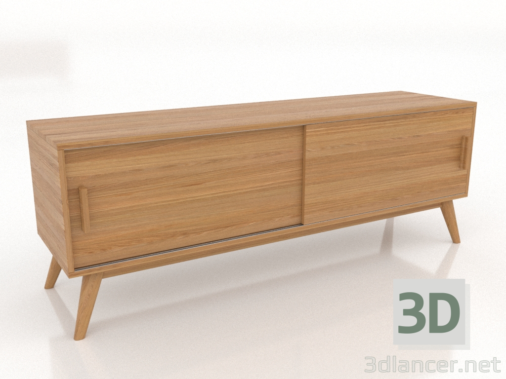 3d model TV stand 2 1500 mm (natural oak) - preview 3d model TV stand 2 1500 mm (natural oak) - preview