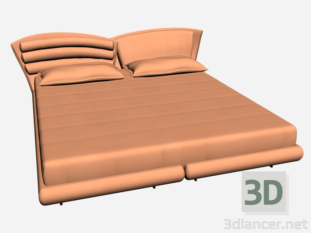 3 डी मॉडल रीजेंसी डबल बेड - पूर्वावलोकन