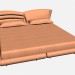 Modelo 3d REGÊNCIA de cama de casal - preview