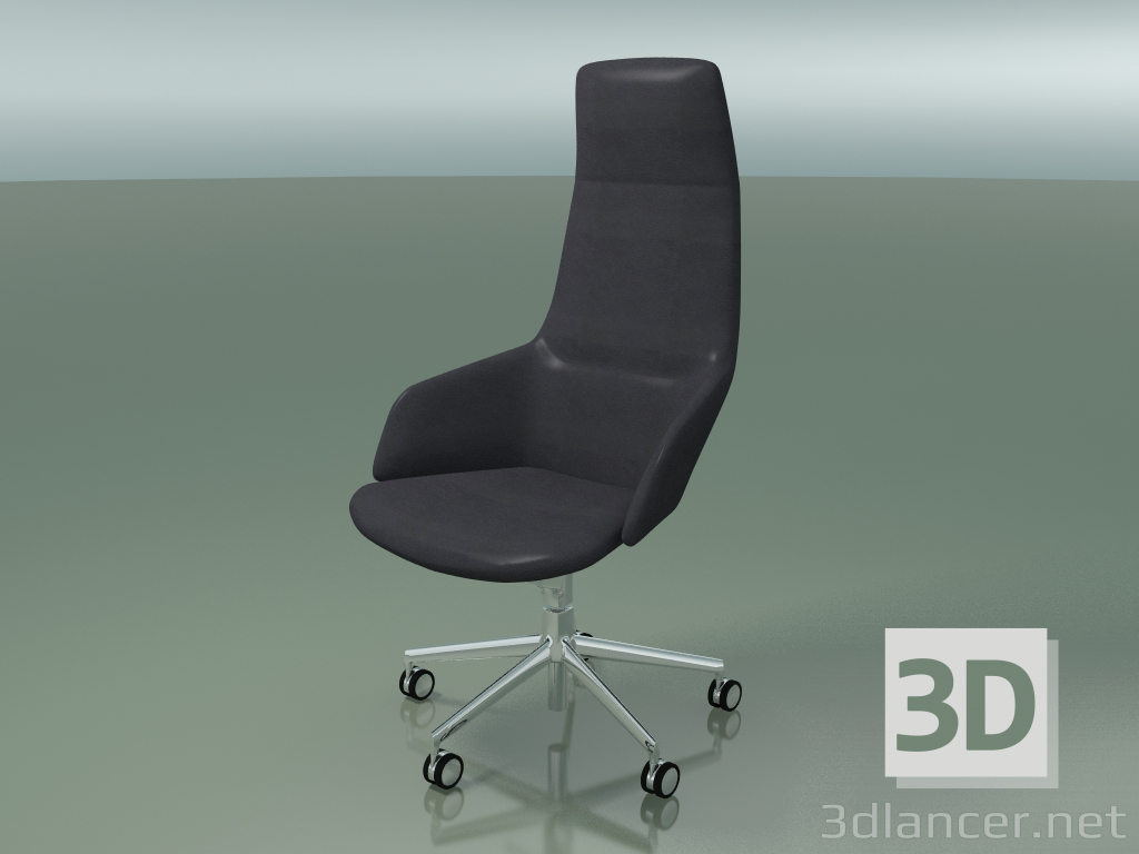 3D modeli 5 tekerlekli 1924 sandalye ofisi - önizleme