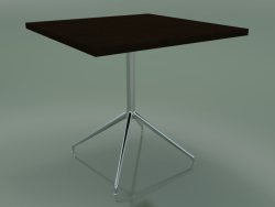 Quadratischer Tisch 5755 (H 74,5 - 80 x 80 cm, Wenge, LU1)