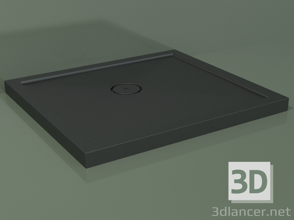 3D Modell Duschwanne Medio (30UM0120, Deep Nocturne C38, 90x80 cm) - Vorschau