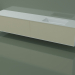 3D Modell Waschbecken mit Schubladen (06UCB34D1, Knochen C39, L 240, P 50, H 48 cm) - Vorschau
