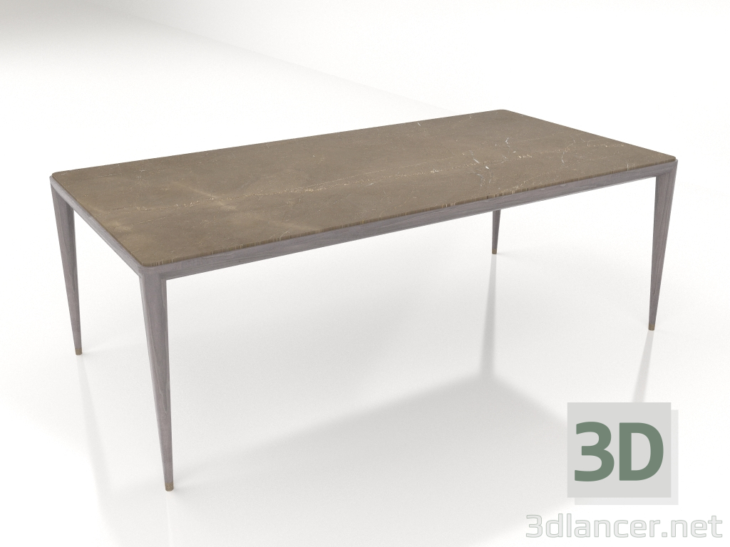 3d model Rectangular dining table (B116) - preview