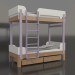 3 डी मॉडल चारपाई बिस्तर ट्यून जे (URTJA1) - पूर्वावलोकन