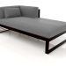 3d model Modular sofa, section 2 right (Black) - preview