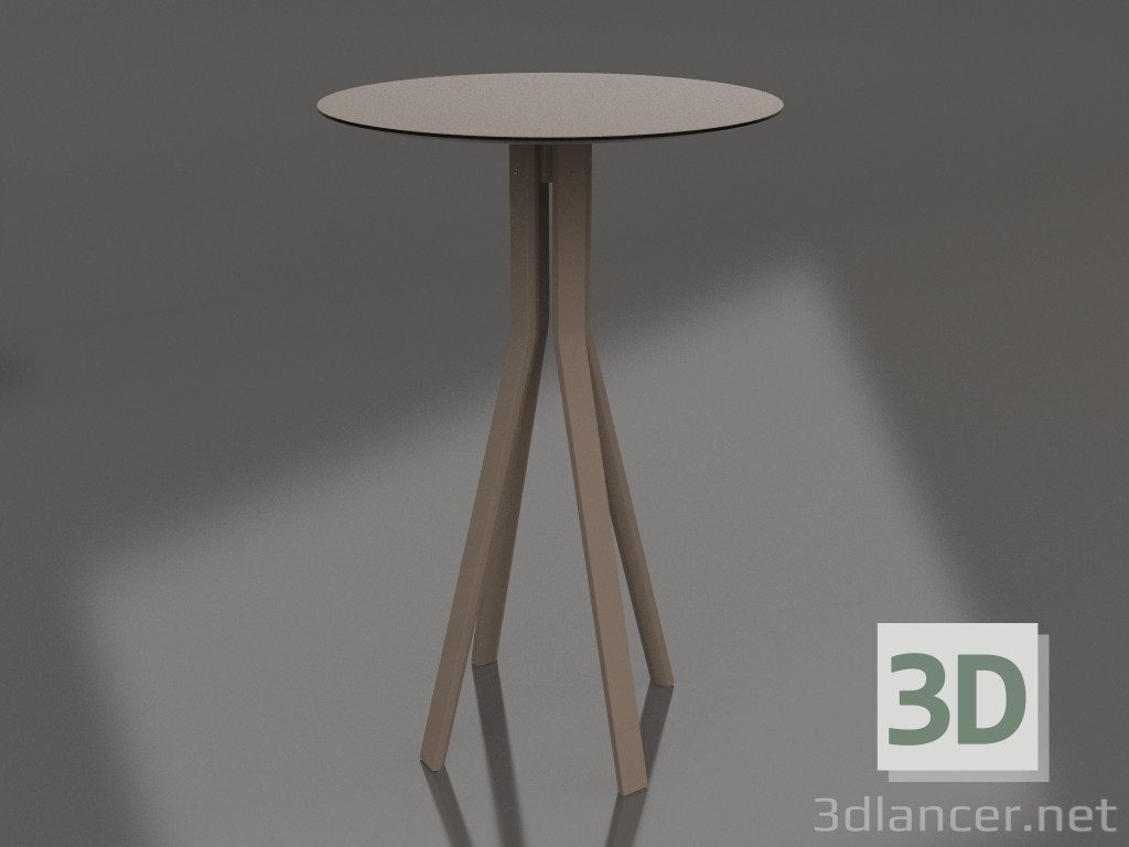 modello 3D Tavolino da bar (Bronzo) - anteprima