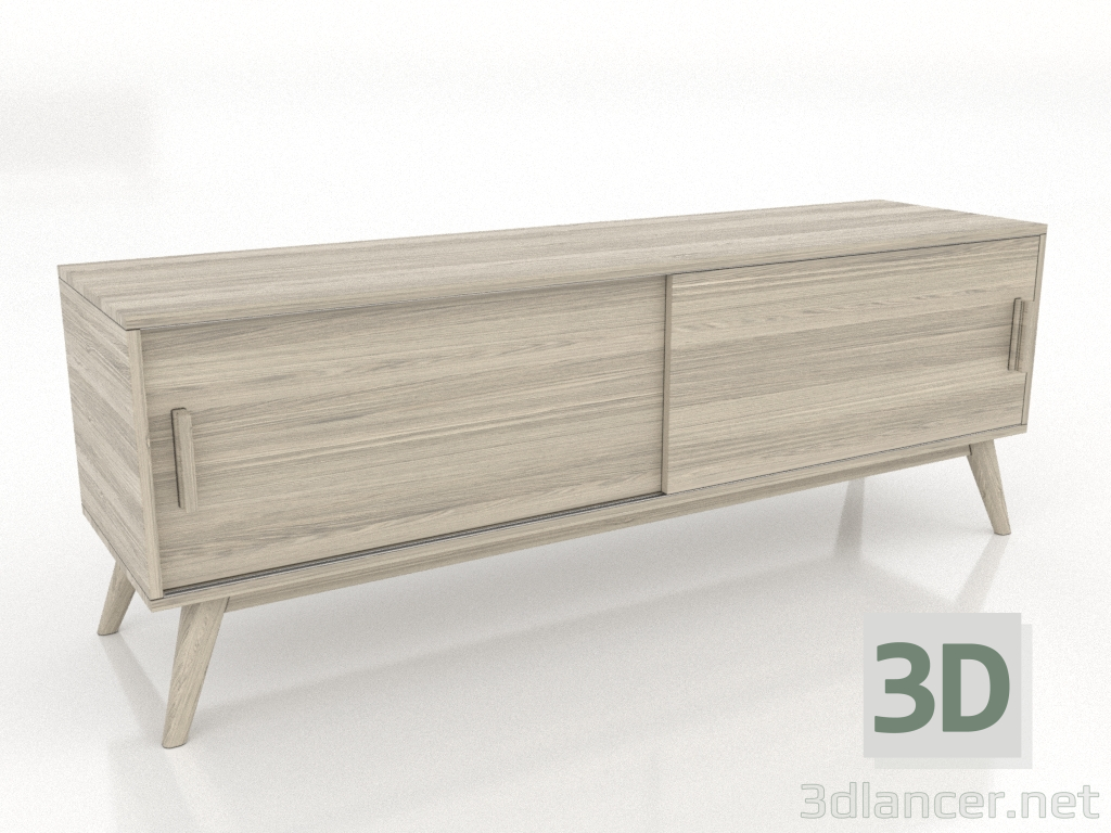 modello 3D Mobile TV 2 1500 mm (rovere schiarito) - anteprima modello 3D Mobile TV 2 1500 mm (rovere schiarito) - anteprima