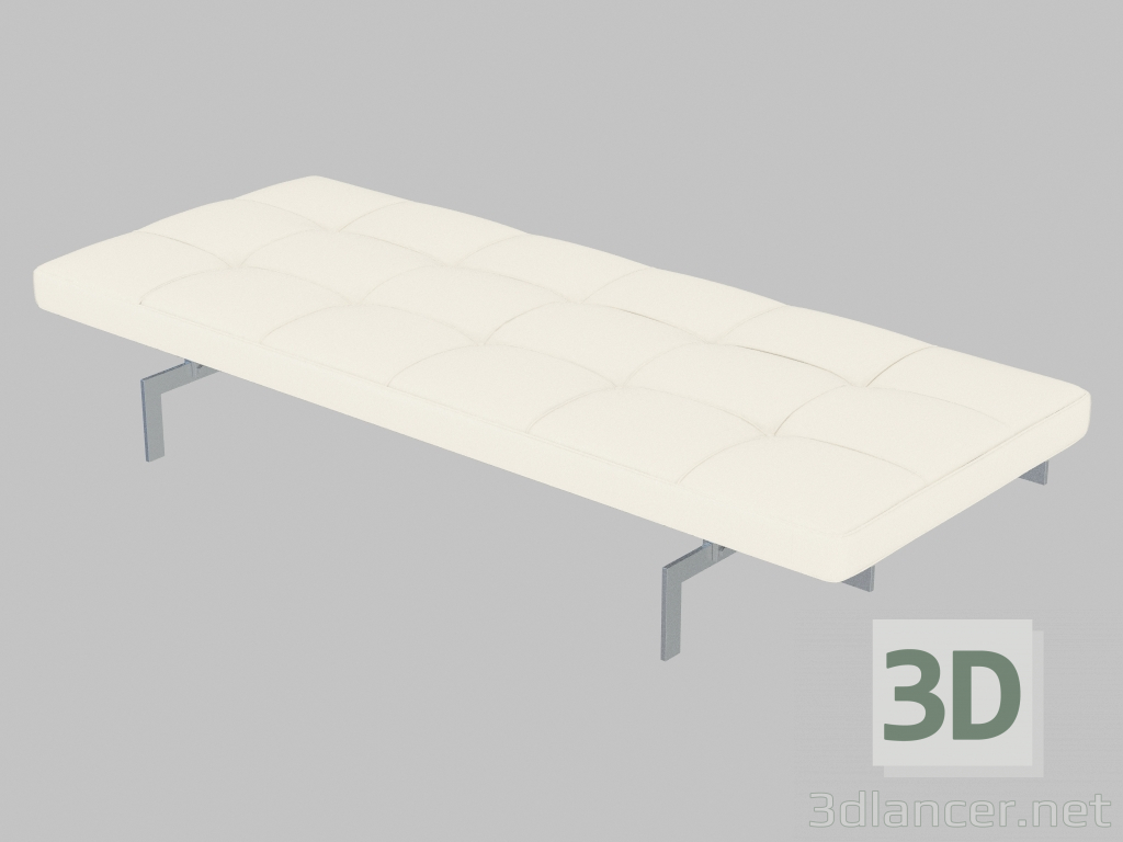 3D modeli Deri döşeme PK80 ile koltuğu - önizleme