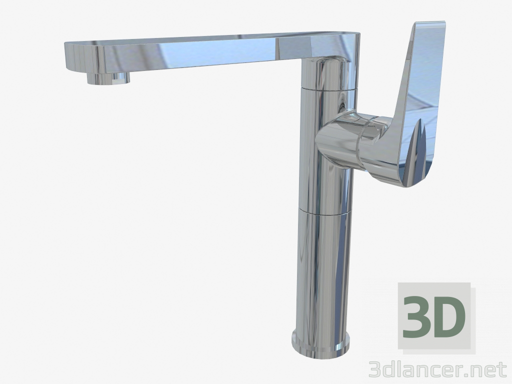 3d model Mezclador de lavabo con caño rectangular Gardenia (BEG 063M) - vista previa