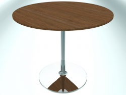 Table de restaurant ronde (RR30 Chrome HM12, Ø800 mm, 660 mm, base ronde)