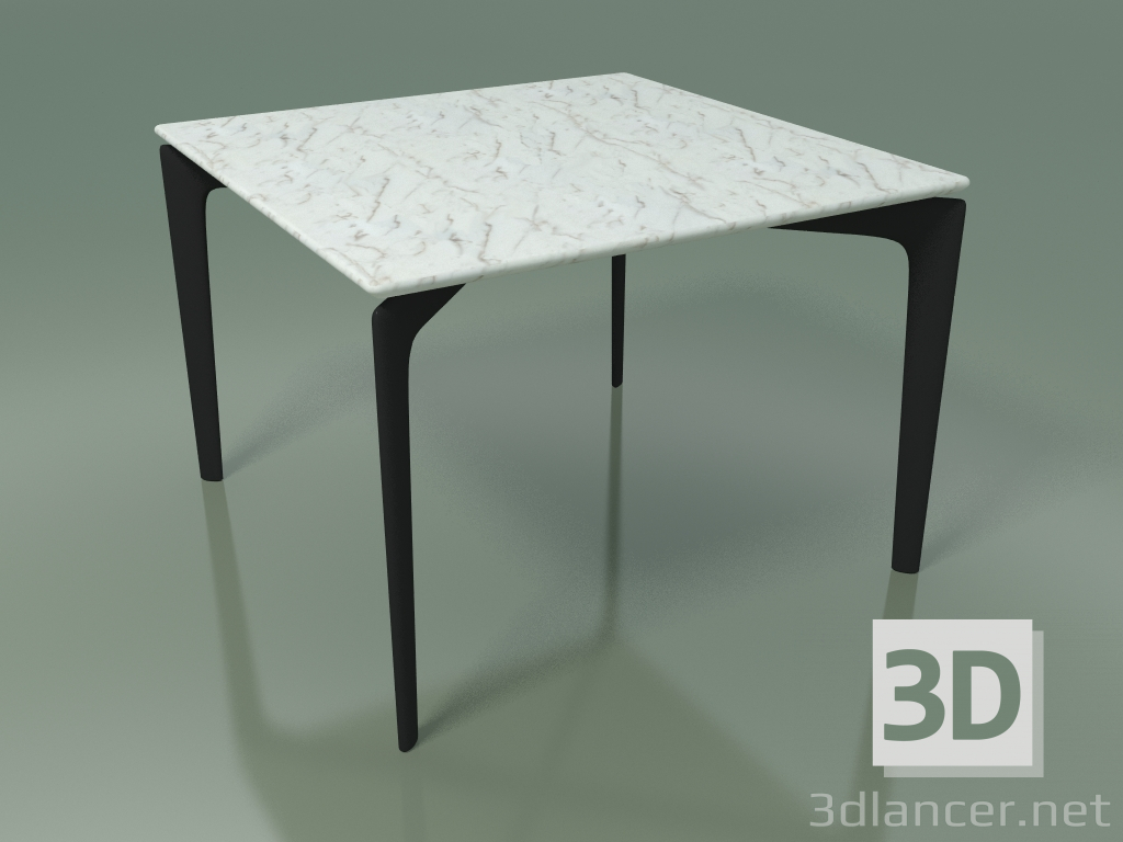 modello 3D Tavolo quadrato 6704 (H 42.5 - 60x60 cm, marmo, V44) - anteprima