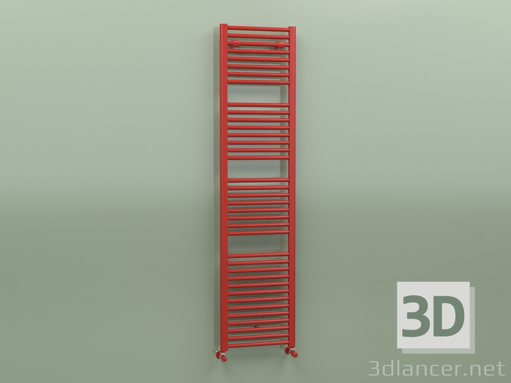 3D modeli Havluluk GEO (1850x450, Kırmızı - RAL 3000) - önizleme