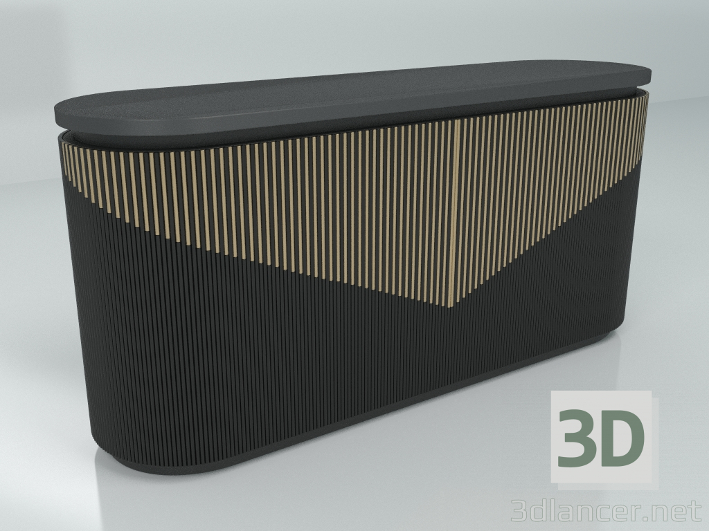 3d model Chest of drawers M027 (2) - preview