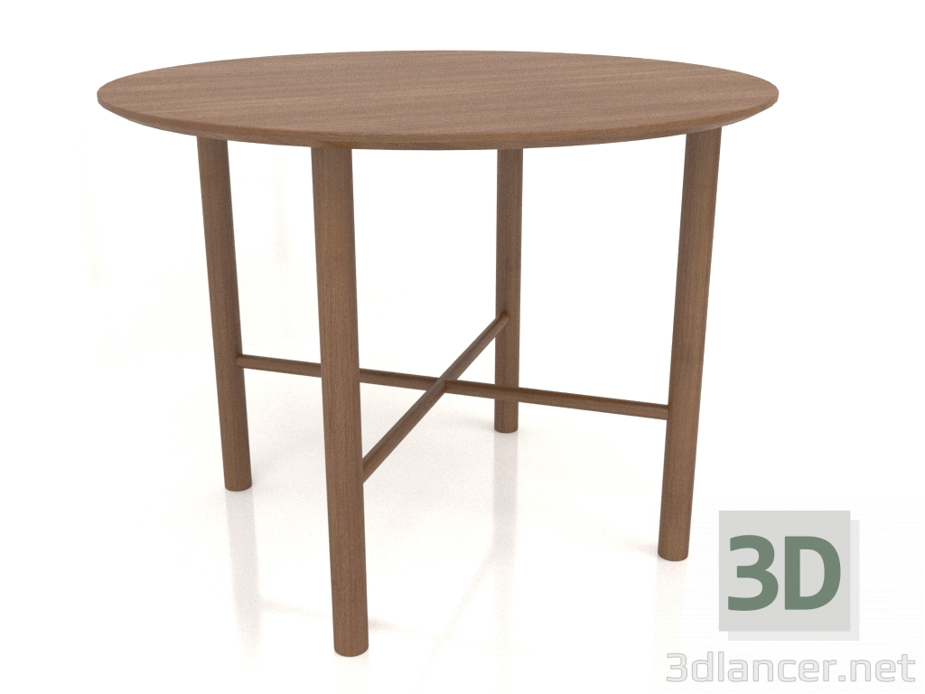 modèle 3D Table à manger DT 02 (option 2) (D=1000x750, bois brun clair) - preview
