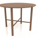 modèle 3D Table à manger DT 02 (option 2) (D=1000x750, bois brun clair) - preview