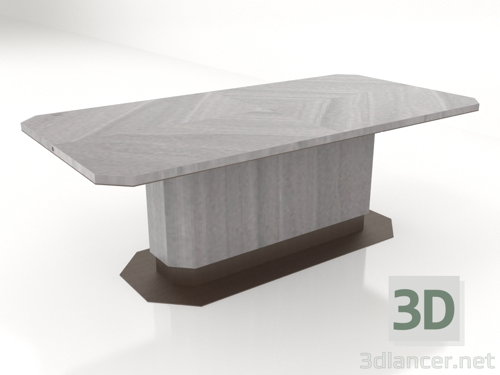 3d model Rectangular dining table (B117) - preview