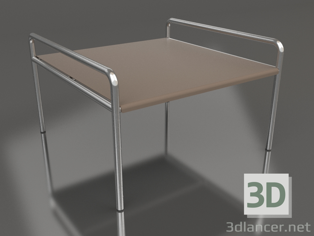 modello 3D Tavolino 76 con piano in alluminio (Bronzo) - anteprima