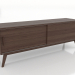 modello 3D Mobile TV 2 1500 mm (noce scuro) - anteprima
