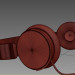 3d Headphones Sony MDR-ZX110AP model buy - render