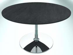 Tavolo da ristorante rotondo (RR40 cromato CER3, Ø800 mm, Н480 mm, base rotonda)