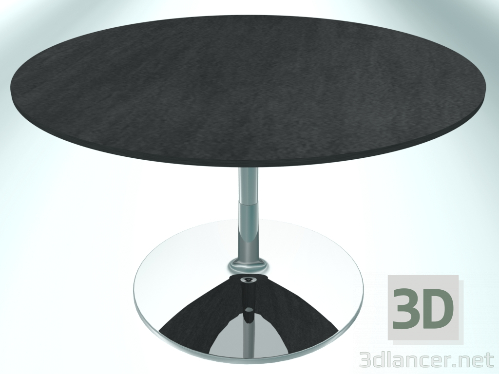 3d модель Стіл для ресторану круглий (RR40 Chrome CER3, Ø800 mm, Н480 mm, round base) – превью
