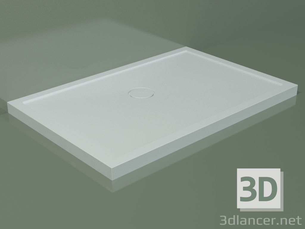 3D modeli Duş teknesi Medio (30UM0121, Glacier White C01, 120x80 cm) - önizleme