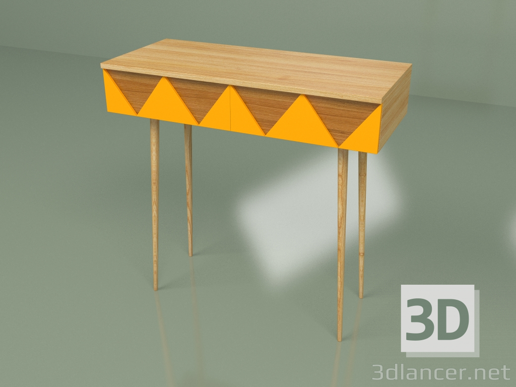 3D Modell Woo Schreibtischkonsole (Orange) - Vorschau