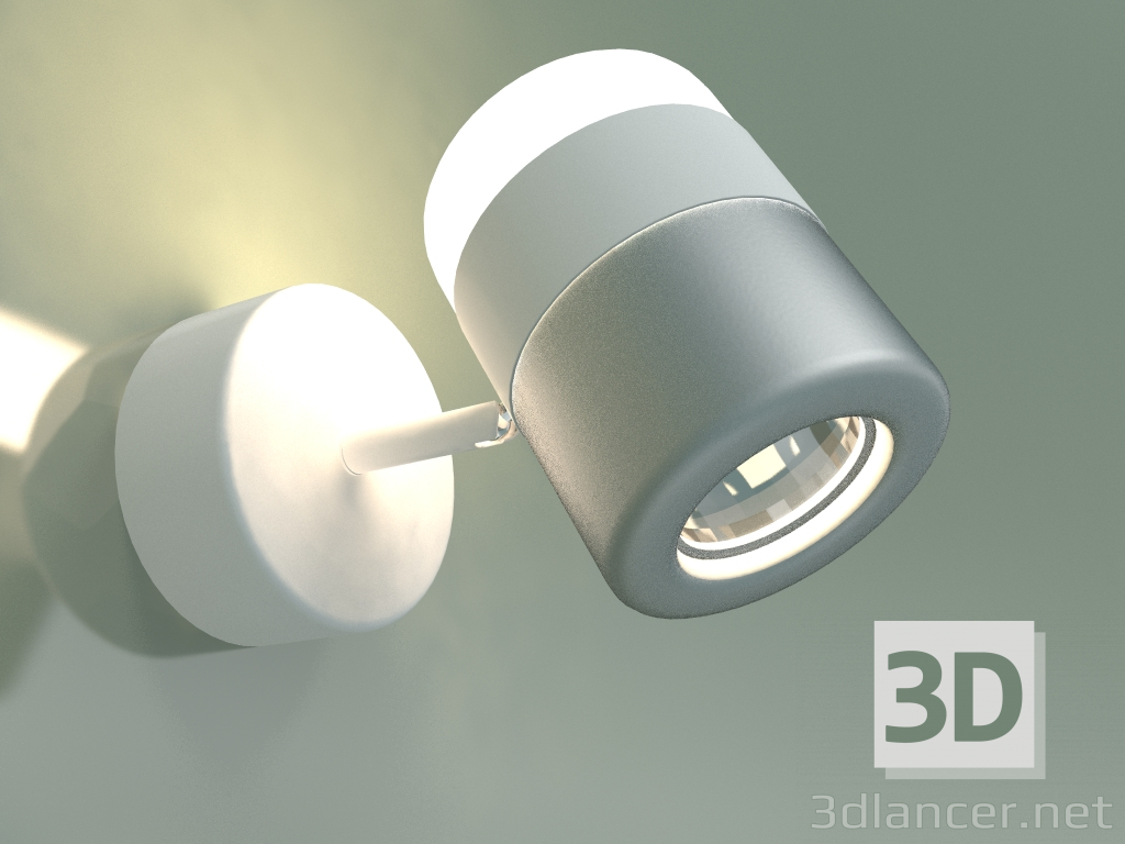 Modelo 3d Lâmpada LED de parede 20165-1 LED (branco-prata) - preview