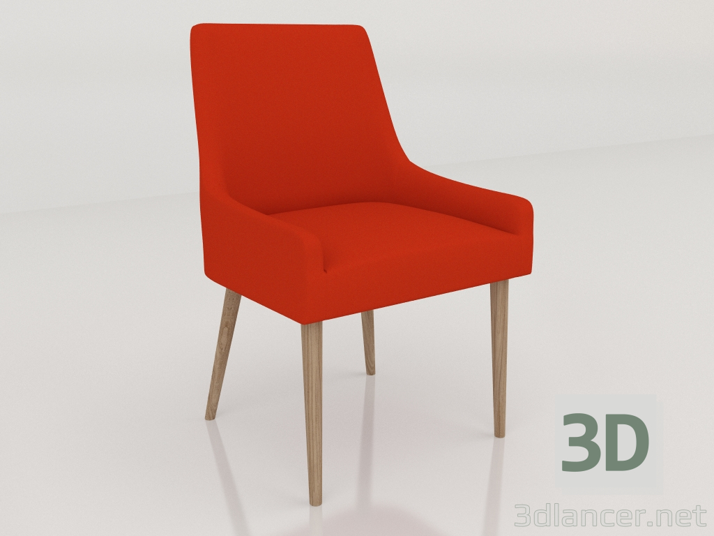 3D modeli sandalyeyi kapat - önizleme