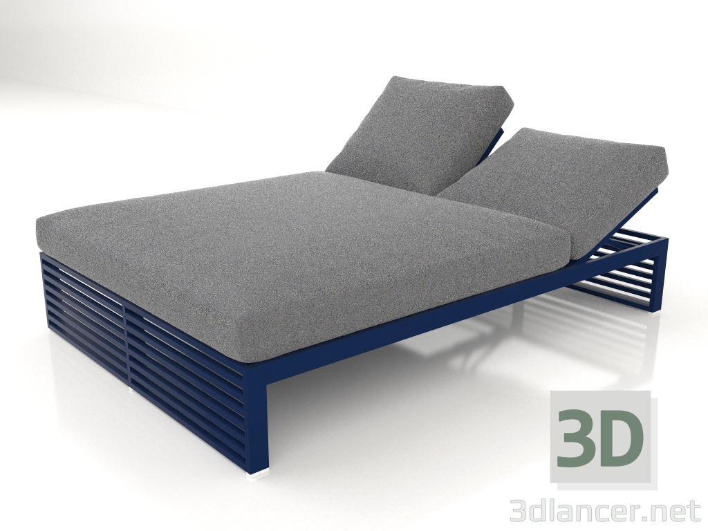 modello 3D Letto per riposo 140 (Blu notte) - anteprima