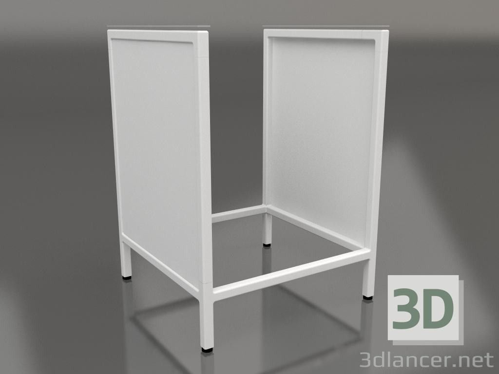 modèle 3D Ilot V1 (mur) sur 60 frame 1 (gris) - preview