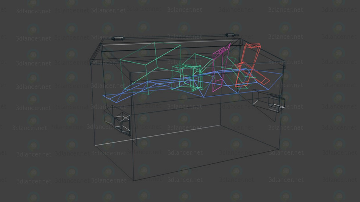 3d Dumpster model buy - render 3d Dumpster model buy - render