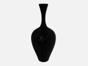 Vaso cerâmico preto Art Deco Vase (C) (2)