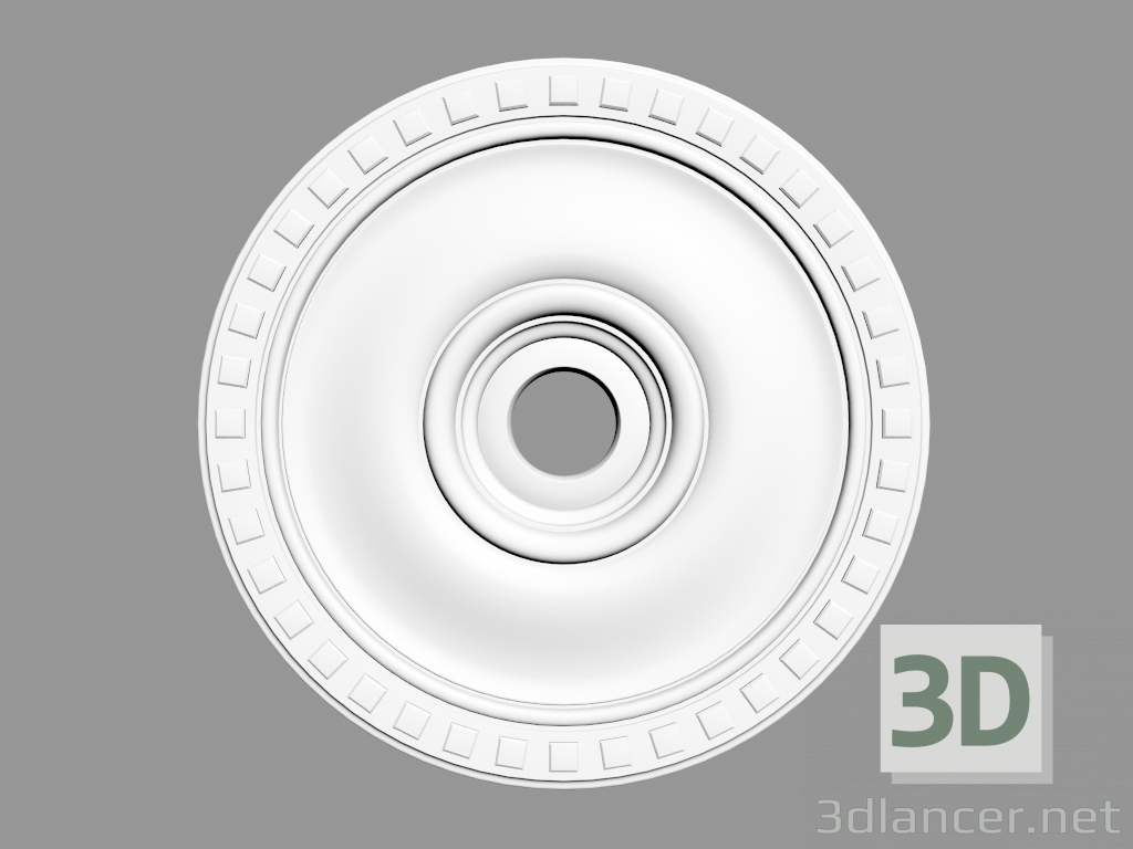 modello 3D Uscita a soffitto (P35) - anteprima