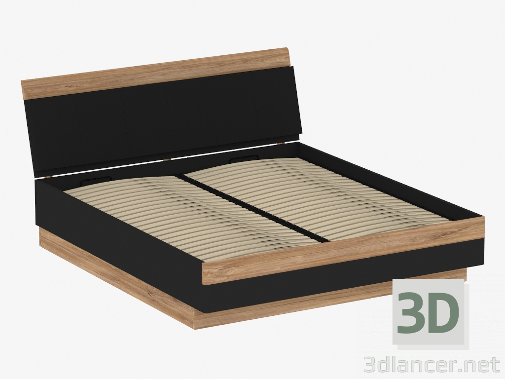 3d model Bed 180 (TYPE MOAL03) - preview