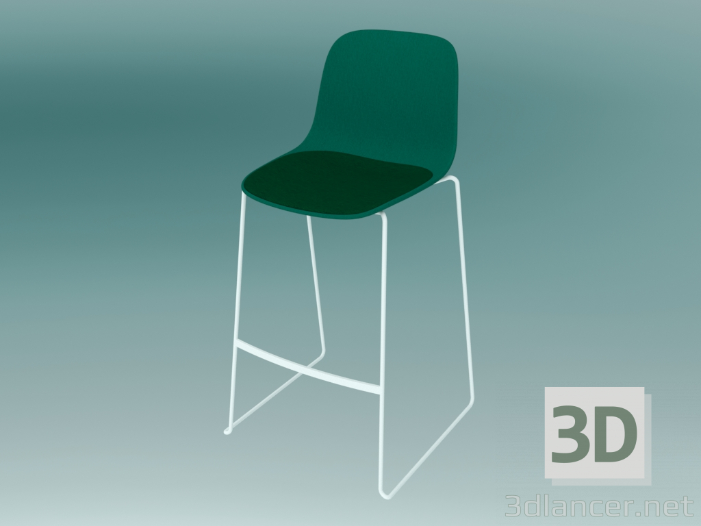 Modelo 3d Cadeira empilhável SEELA (S321 com estofamento) - preview