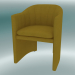 modèle 3D Chaise de salle à manger, mocassins de bureau (SC24, H 79 cm, 57x59 cm, Velvet 6 Dandelion) - preview