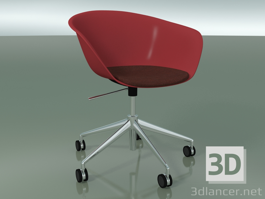 modello 3D Sedia 4229 (5 ruote, girevole, con cuscino sedile, PP0003) - anteprima
